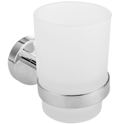 Vaso 68mm Diámetro Porta Cepillo De Dientes Con Soporte Porta Vaso De Pared Modelo Paddy_0