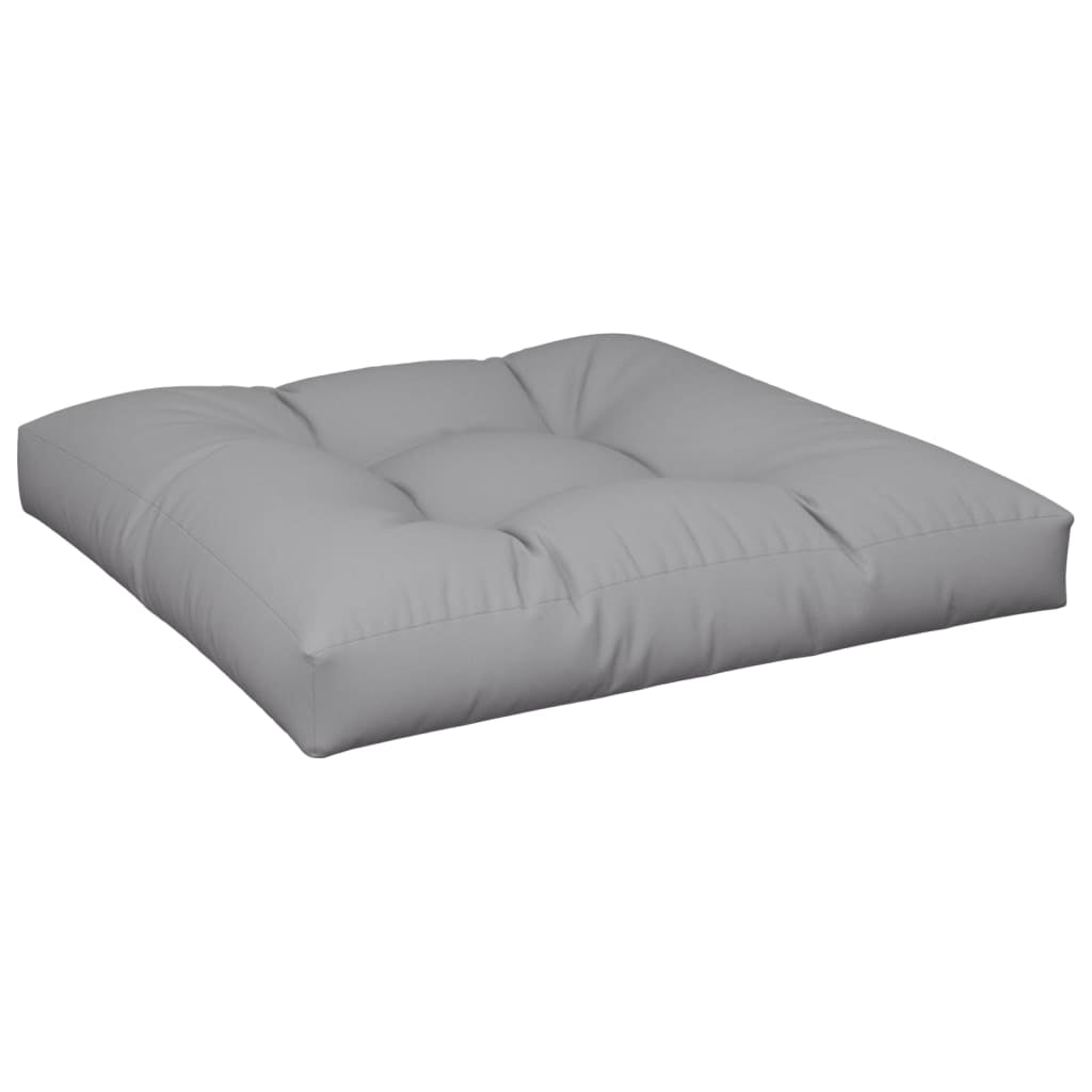 Vidaxl Cojín Para Sofá De Palets De Tela Gris 70x70x12 Cm_0
