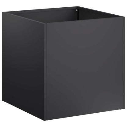Macetero De Jardín 2 Uds. Negro 45 X 45 X 45 Cm_2