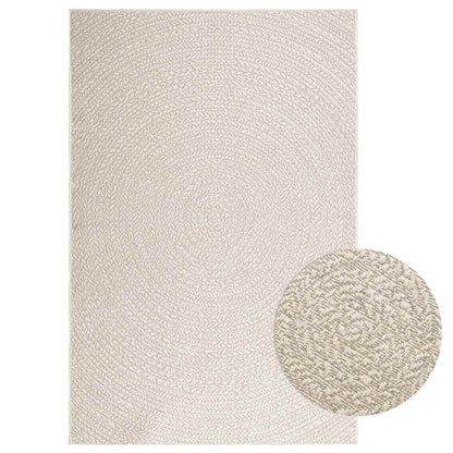 Vidaxl Alfombra Zizur Apariencia Yute Interior Exterior Crema_0