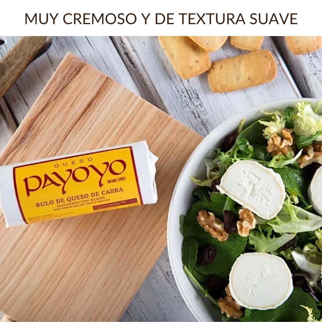 Quesoqueso® Cesta Queso Gourmet Regalo De Queso Payoyo | Queso Semicurado, Queso Crema De Cabra Y Rulo De Queso De Cabra_5