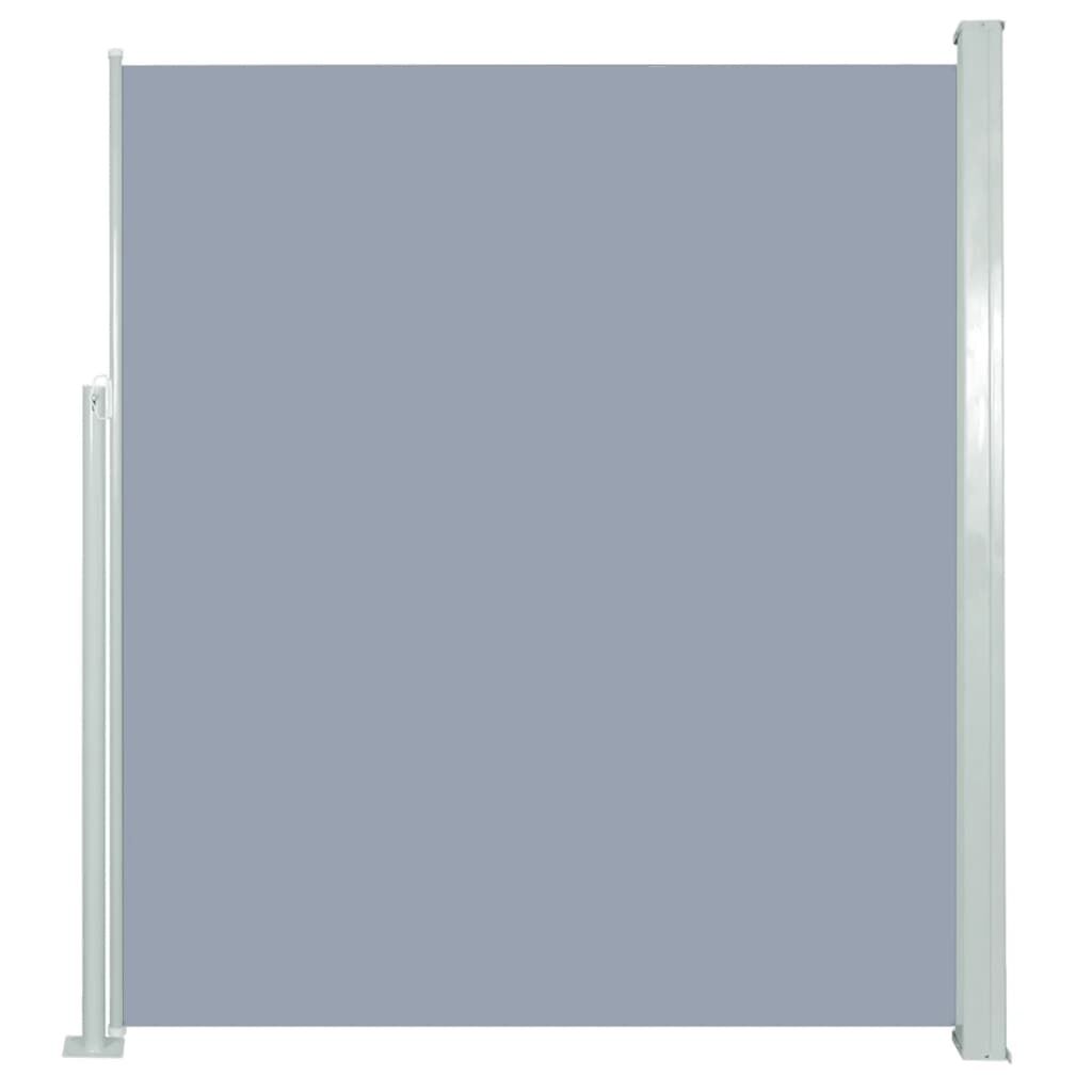 Vidaxl Toldo Lateral Retráctil De Jardín Gris160x300 Cm_0