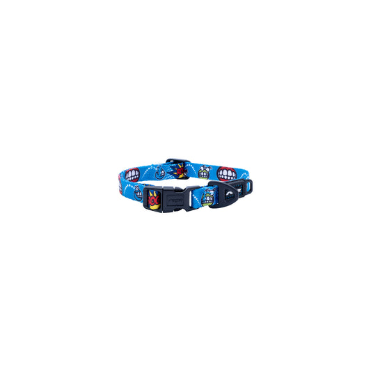 Collar Para Perro, Modelo Fusion De Rogz, Estampado Comic Azul. Talla L (21-40kg)_0