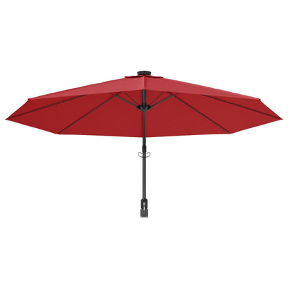 Vidaxl Sombrilla De Pared Rojo Brillante 290 Cm_4