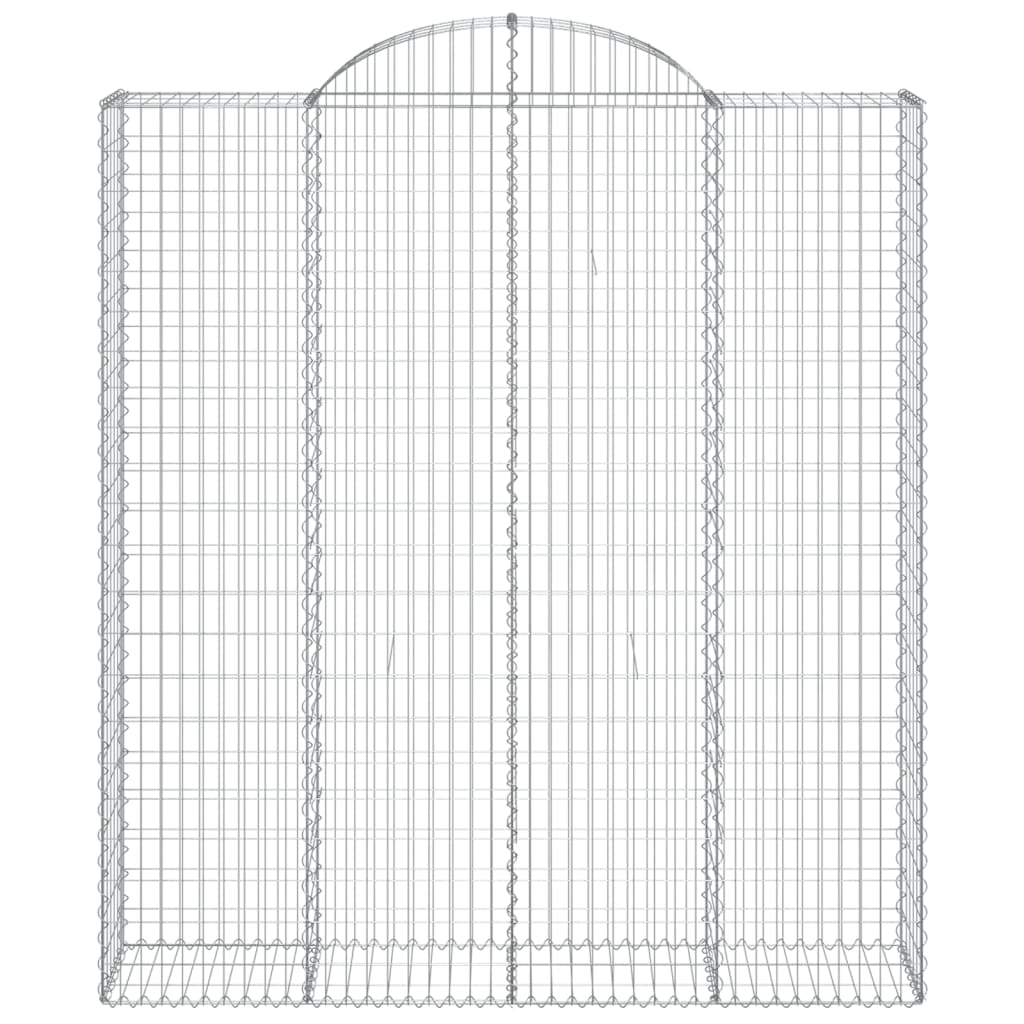 Cestas De Gaviones 7 Uds Forma De Arco Hierro 200x50x220/240 Cm_3