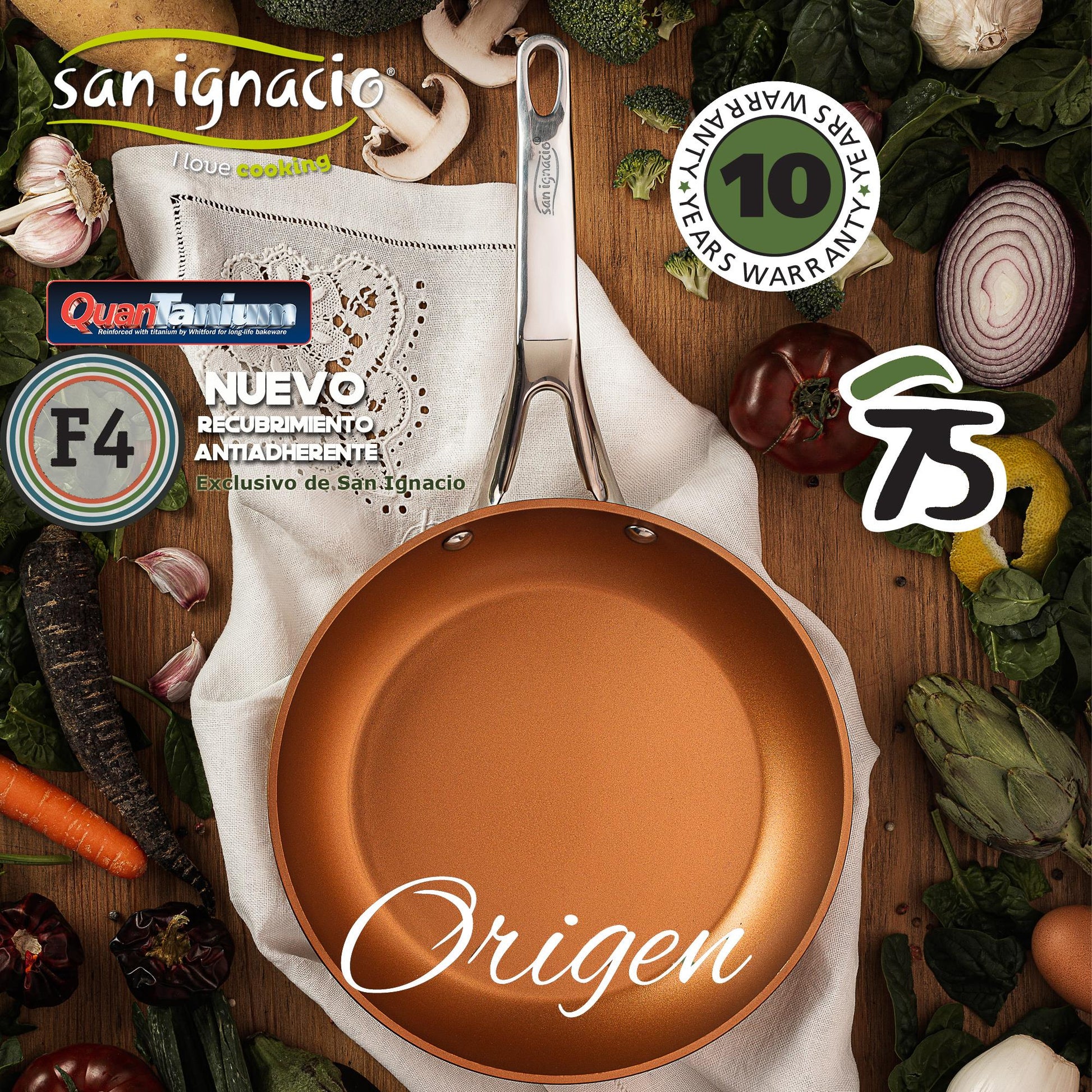 Wok 28cm Aluminio Forjado Inducción, Colección Origen