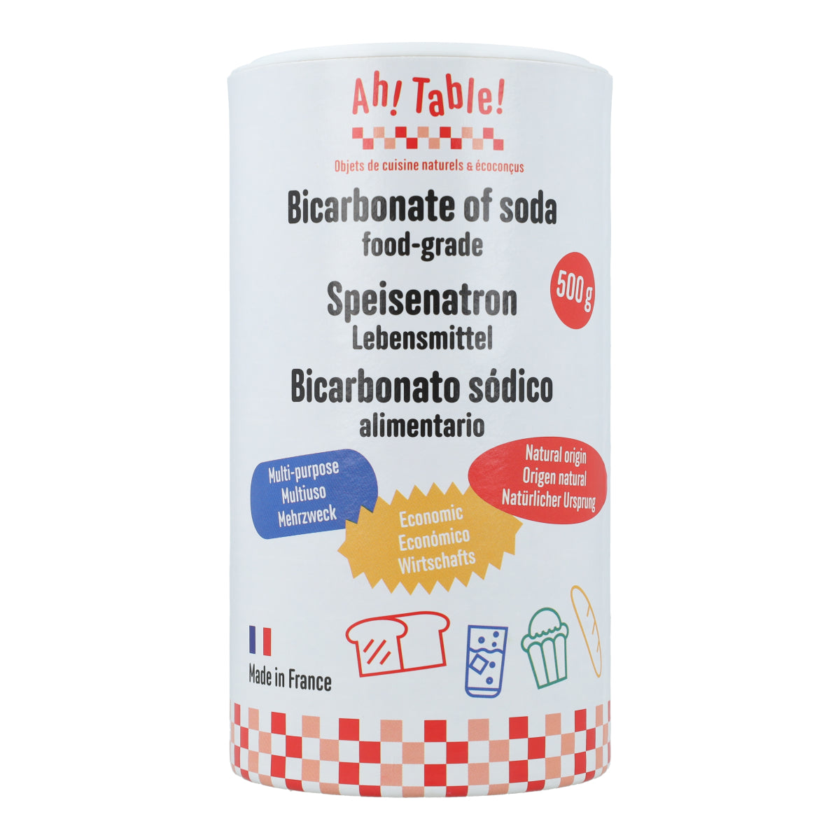 Pack 2x Bicarbonato sódico de uso alimentario La Droguerie écologique  500 g