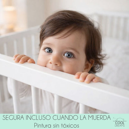 Cama Infantil Tipi Apache 140x70cm Para Niños A Partir De Los 2 Años. Cama Montessori De Madera De Haya Y Color Blanco_4