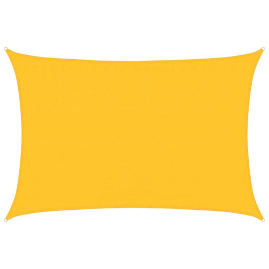 Vidaxl Toldo De Vela Rectangular Hdpe Amarillo 160 G/m² 3,5x4,5 M_0