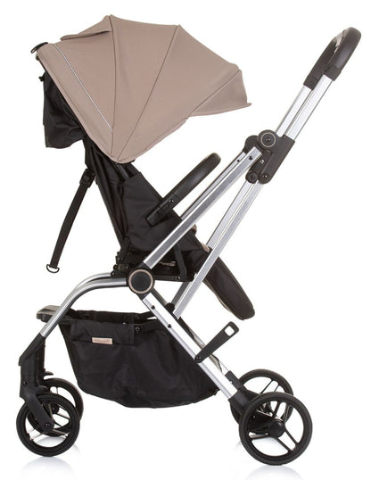 Silla De Paseo Hasta 22 Kg Y Rotación 360º Twister Macadamia_3