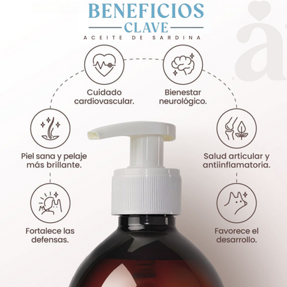500 ml Aceite De Sardina - Omega 3 Salvaje para perros y gatos_2