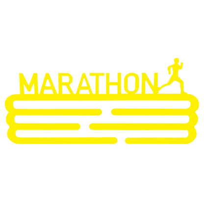 Medallero Maratón Amarillo Well Home Para 15 Medallas - Regalo Único Para Runners_0
