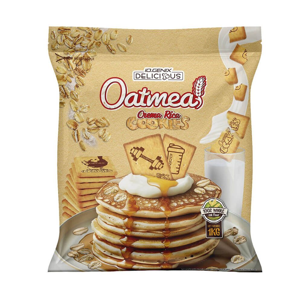Harina De Avena - 1kg - Crema Rica Cookies - Avena - Io.genix_0