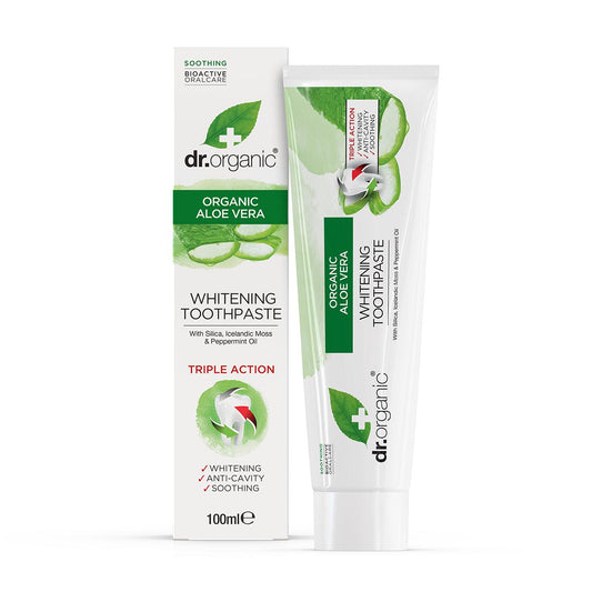 Pasta de dentes com Aloé Vera Dr. Organic 100 ml