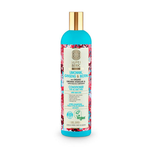 Bálsamo para todos os tipos de cabelo com Schizandra, Ginseng e Biotina Natura Siberica 400 ml