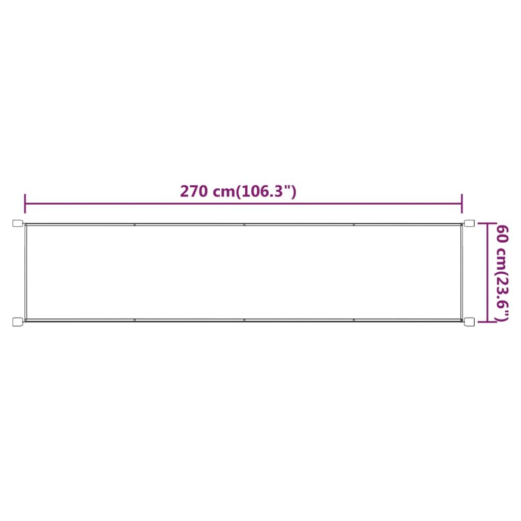 Vidaxl Toldo Vertical Tela Oxford Gris Taupé 60x270 Cm_4