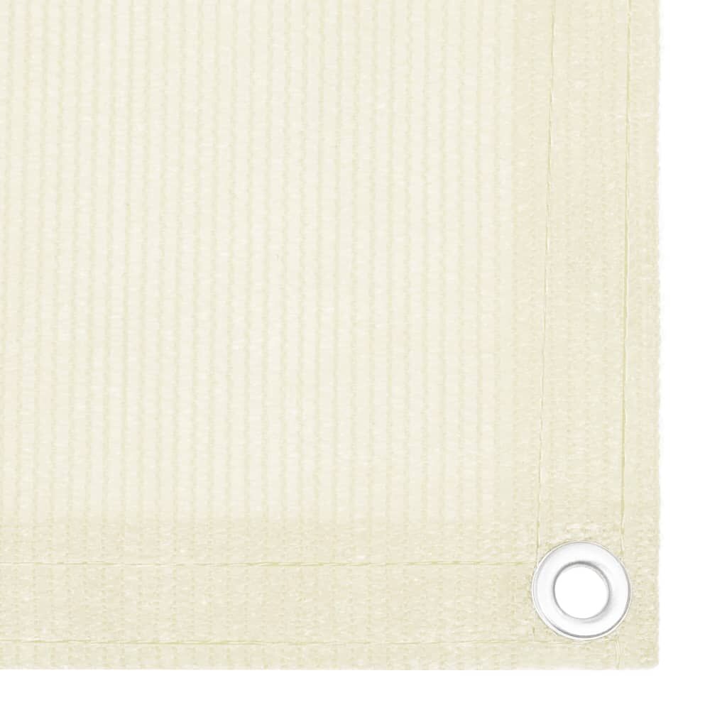 Vidaxl Toldo Para Balcón Hdpe Crema 120x500 Cm_1
