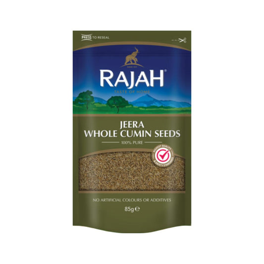 Sementes de cominho inteiras (Jeera) Rajá 85 g