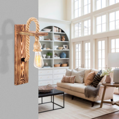 Aplique De Pared, Madera , Madera, 11x18x40, Casquillo 1 X E 27 Max 40 W_4