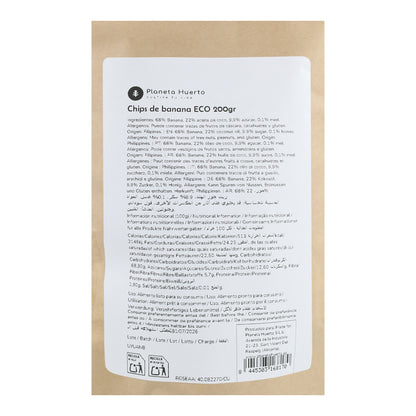 Chips de Banana ECO Planeta Huerto 200 g