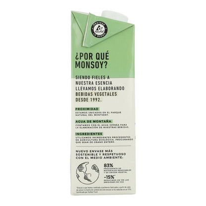 Embalagem de 6 bebidas de soja orgânicas Monsoy, 1L