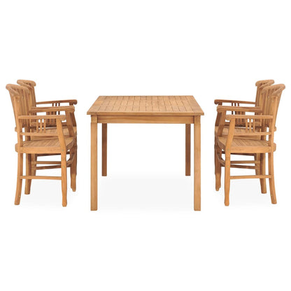 Vidaxl Juego De Comedor De Jardín 5 Piezas Madera Maciza De Teca_1