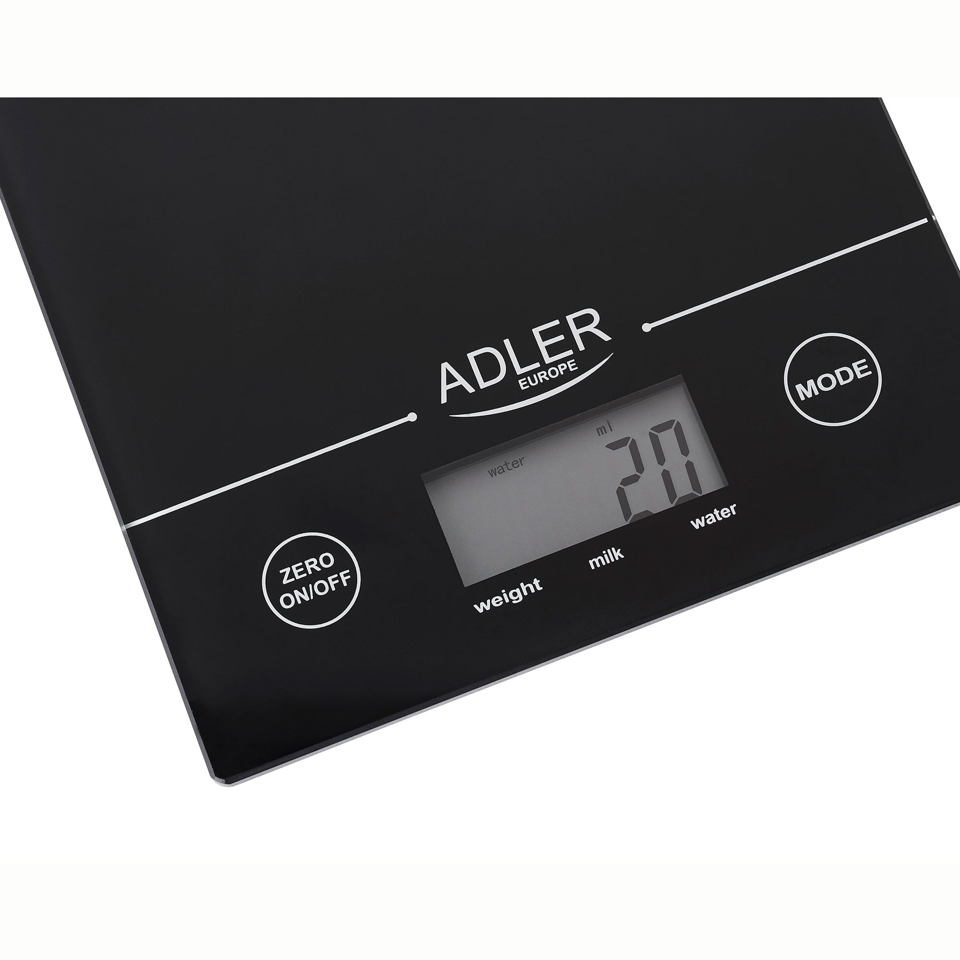 Báscula De Cocina Digital Extraplana, Medición 1gr, Hasta 5 Kg, Lcd, Función Tara, Vidrio Adler Ad 3138 Negro_2