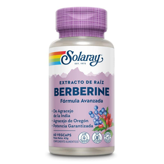 Berberina Solaray, 60 cápsulas vegetais