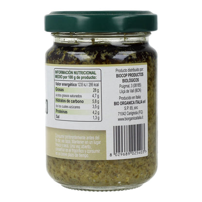 Demeter Organica Italia Pesto de Manjericão Verde com Pecorino e Castanha de Caju 130g