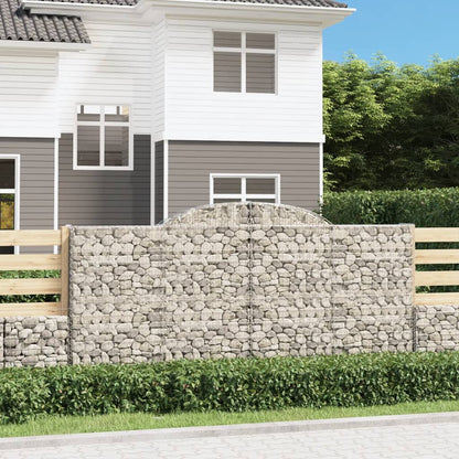 Cestas Gaviones 4 Uds Forma De Arco Hierro 300x50x140/160 Cm_1