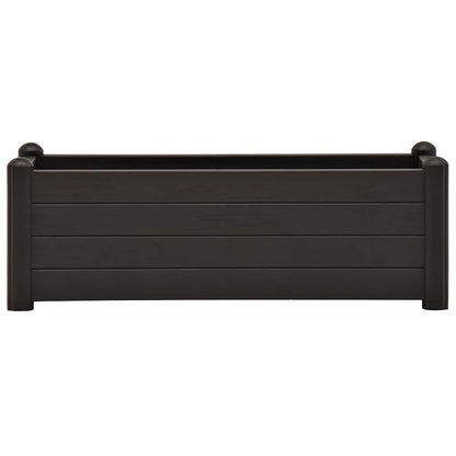 Arriate Elevado De Jardín Pp Gris Antracita 100x43x35 Cm_2