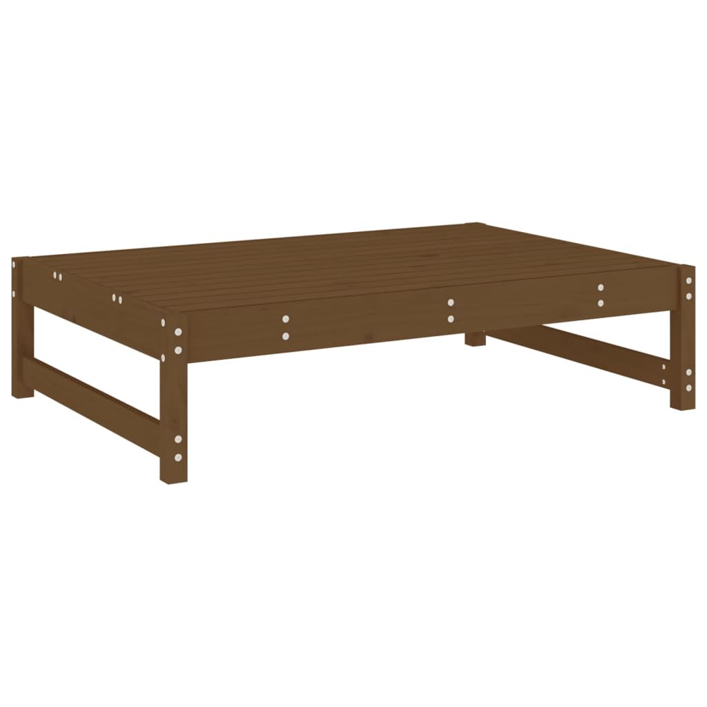 Vidaxl Juego De Sofás De Jardín 5 Pzas Madera Maciza Pino Marrón Miel_3