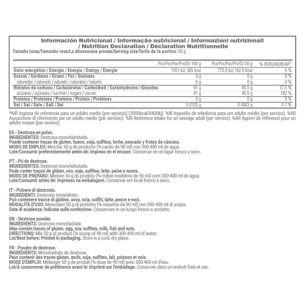 Dextrosa - 1kg - Carbohidrato Rendimiento - Masmusculo_4
