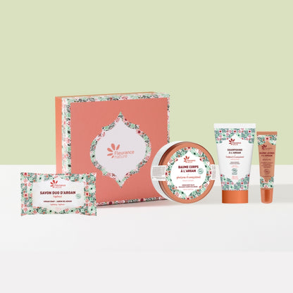 Cofre Secretos De Argán (bálsamo Corporal 150ml - Bálsamo Labial 15ml - Champú 50ml - Jabón Exfoliante 100g)_0