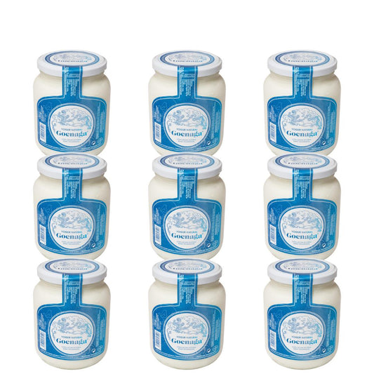 Pack 9x Yogur Natural goenaga Yogur 720g_0