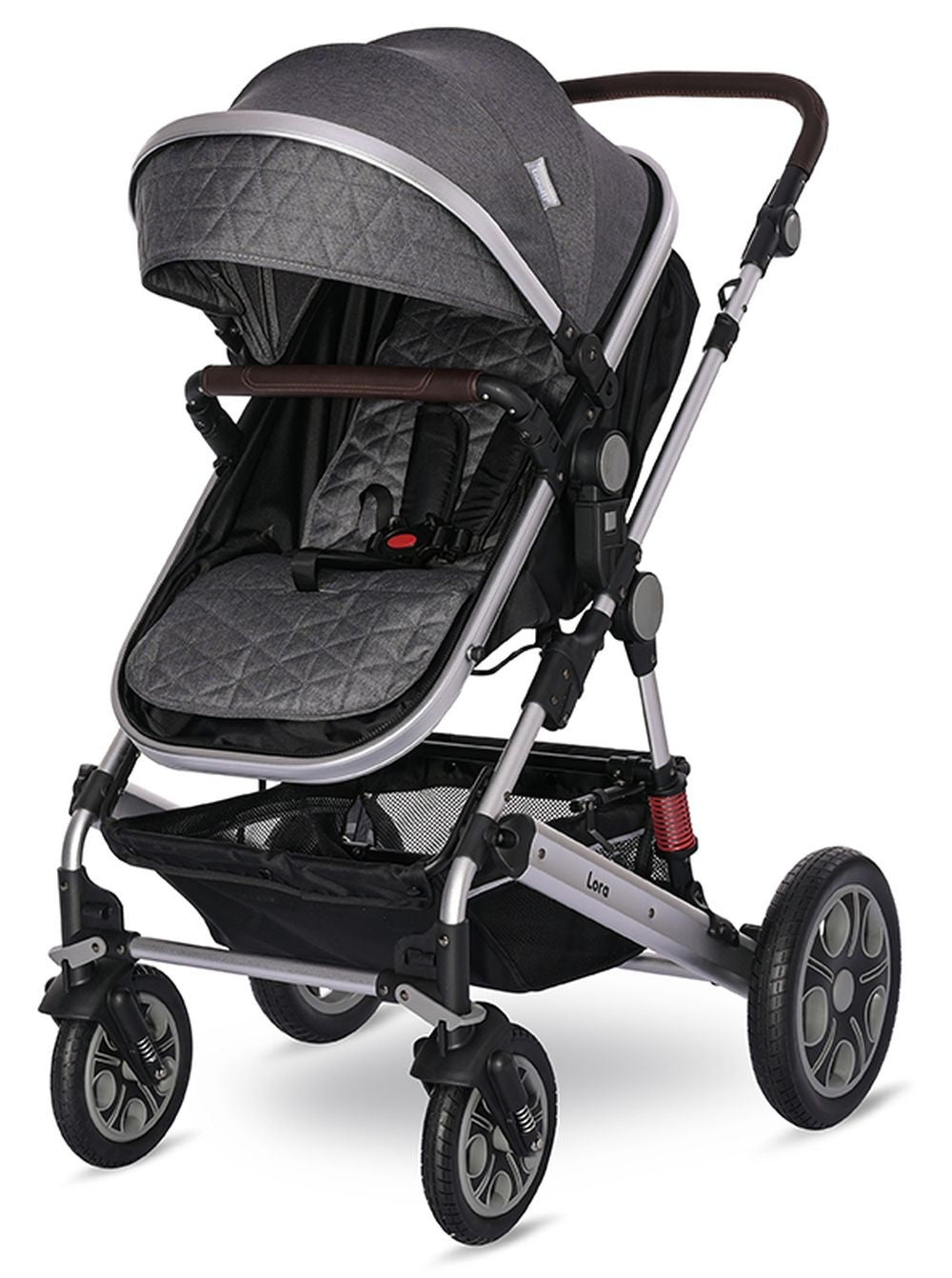 Carro De Bebé Tres Piezas Convertible Lora Hasta 15 Kg Steel Grey_2