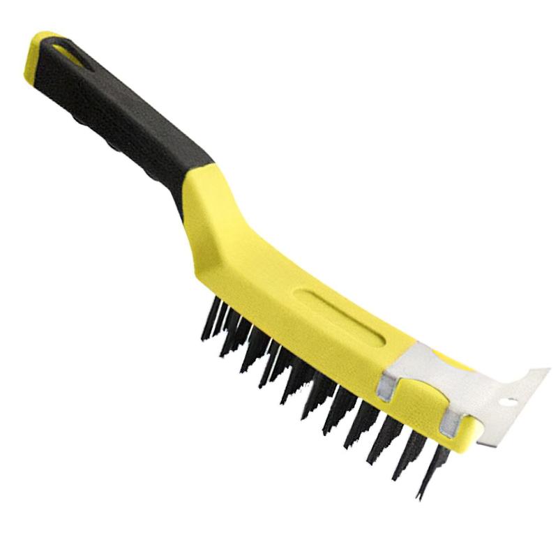 Cepillo Manual Acero Soldador Con Rascador_0