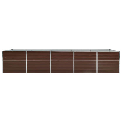 Arriate De Acero Galvanizado Marrón 400x80x45 Cm_2