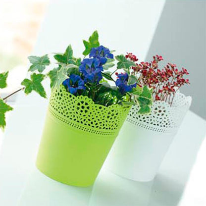 Maceta Lace , Dimensiones (mm) 180x180x210, Color Mocca