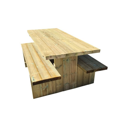 Mesa De Picnic Masgames Calella Con Bancos Independientes._4