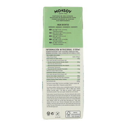 Embalagem de 6 bebidas de soja orgânicas Monsoy, 1L