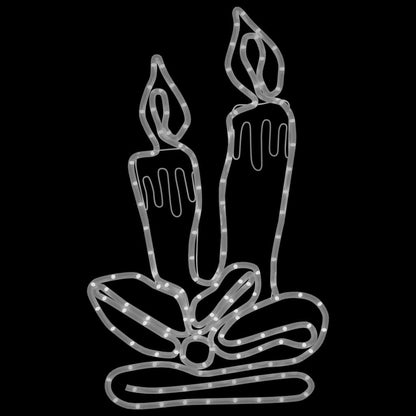 Vidaxl Figura De Velas De Navidad Con 144 Led 70x42 Cm_3
