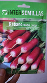 Pacote de sementes de rabanete de ponta branca médio-longo