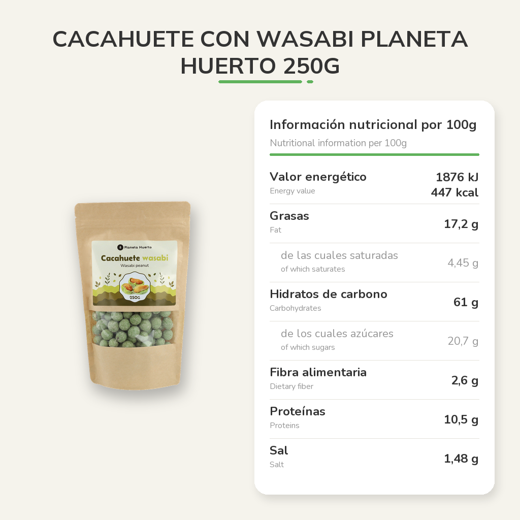 Información nutricional
