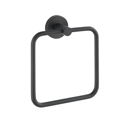 Suporte para toalhas Bosio em aço inoxidável, preto mate Wenko