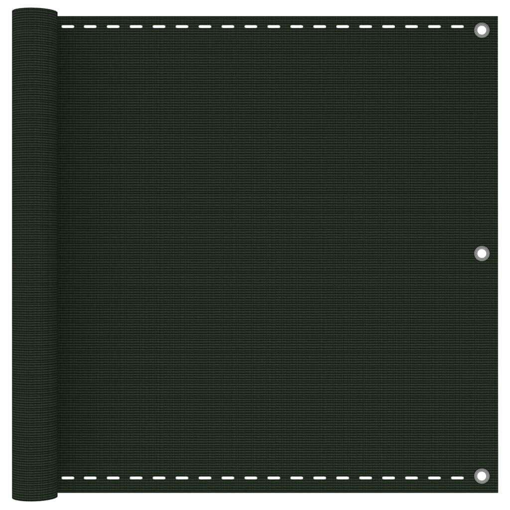 Vidaxl Toldo Para Balcón Hdpe Verde Oscuro 90x600 Cm_0