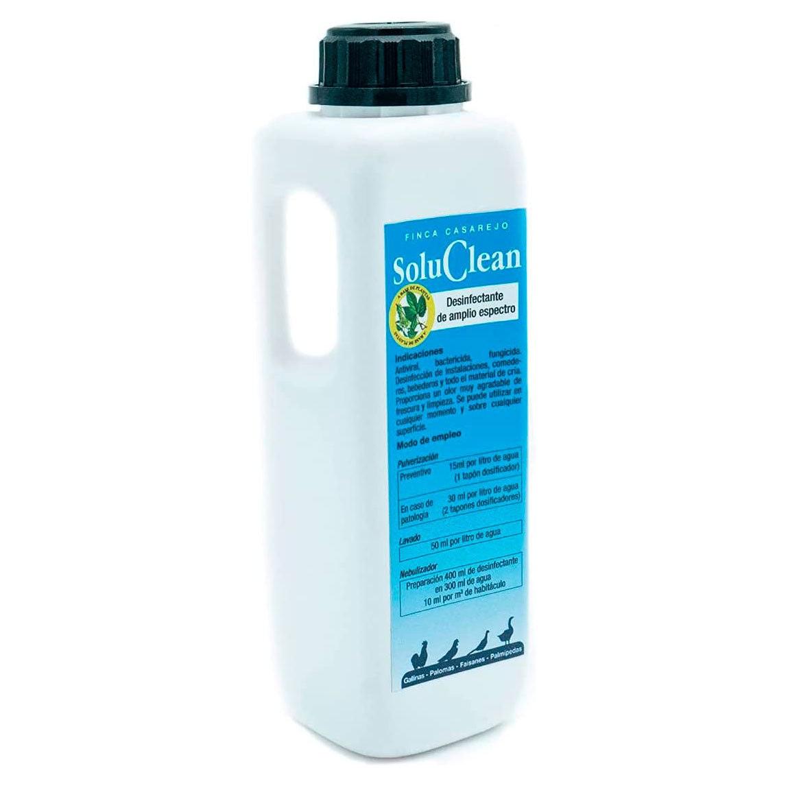 Soluclean - Limpieza De Gallineros, Perreras, Comederos Y Material - Disolver Y Limpiar Las Instalaciones (1 L)_0