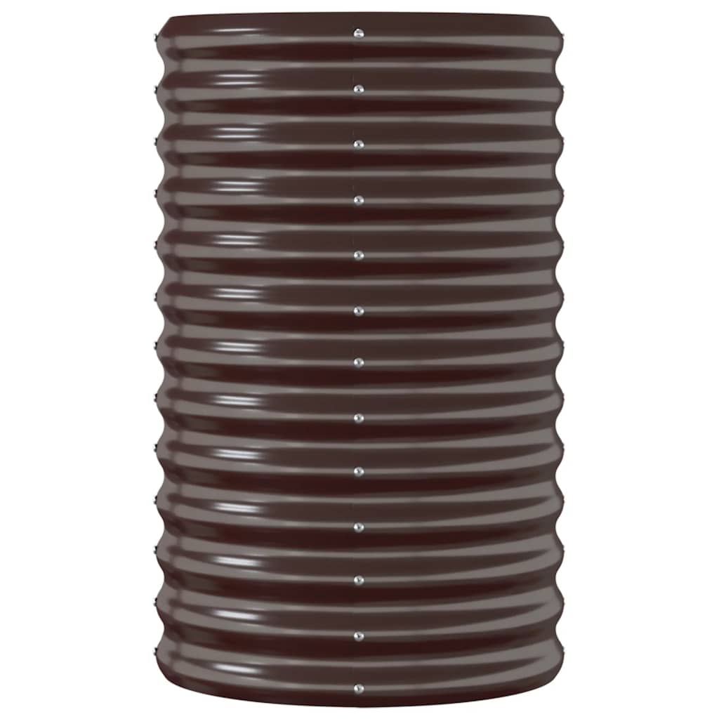 Jardinera Arriate Acero Galvanizado Marrón 114x40x68 Cm_3