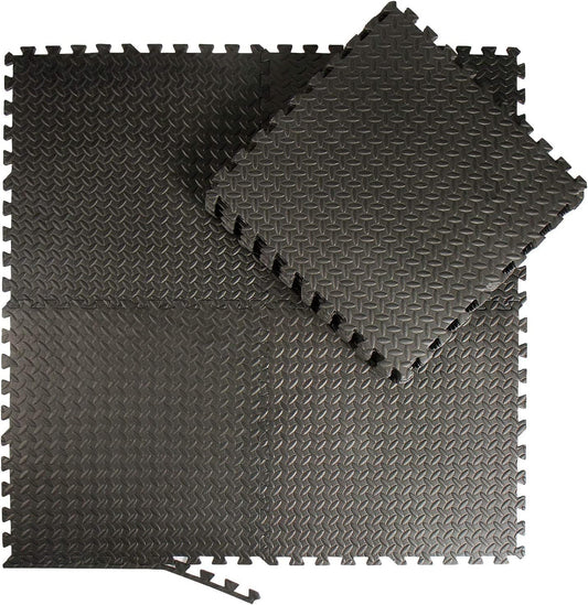 Esterilla Tipo Puzzle Protector De Gimnasio Suelo Acolchado Perpetual (4 Piezas-60x60cm)_0