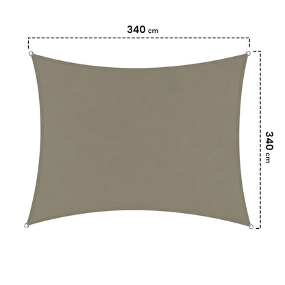 Malla De Sombreo Cuadrada Sunnet Kit Elast 3.4x3.4 M Beige Nortene_1